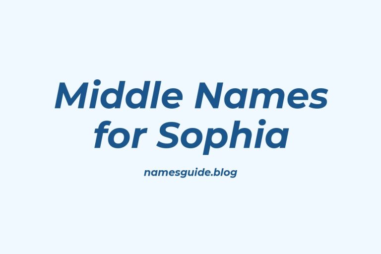 73+ Beautiful Middle Names for Sophia: Find the Perfect Match