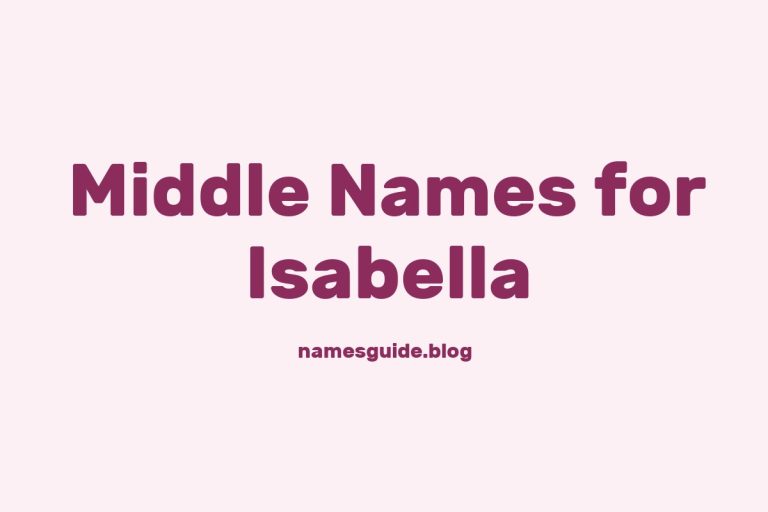 59+ Beautiful Middle Names for Isabella: Find the Perfect Match