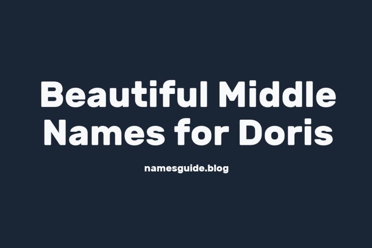 70+ Beautiful Middle Names for Doris