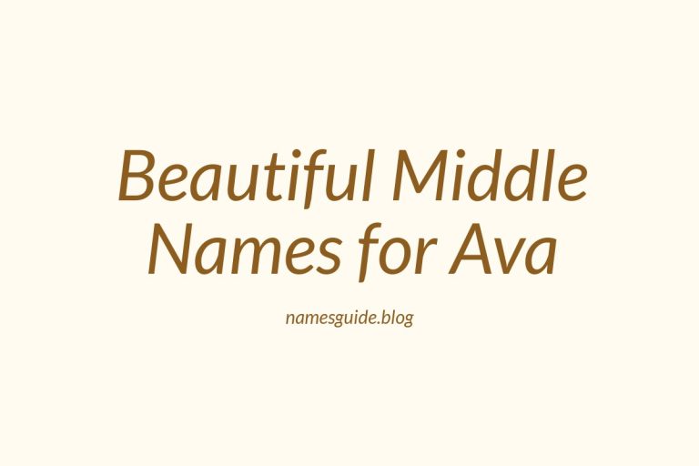 74+ Beautiful Middle Names for Ava: Find the Perfect Match