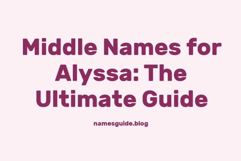 69+ Middle Names for Alyssa: The Ultimate Guide