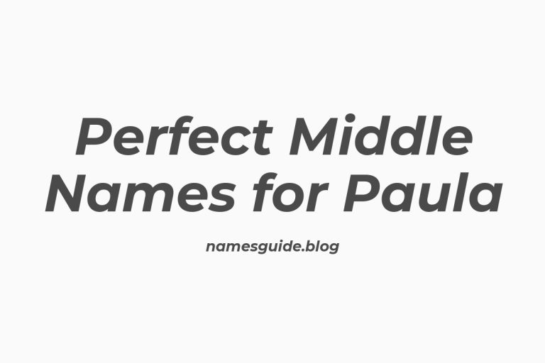 50+ Perfect Middle Names for Paula: Find the Ideal Match