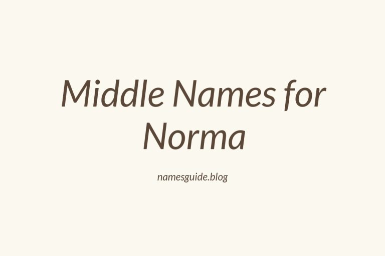 65+ Middle Names for Norma: The Perfect Complement