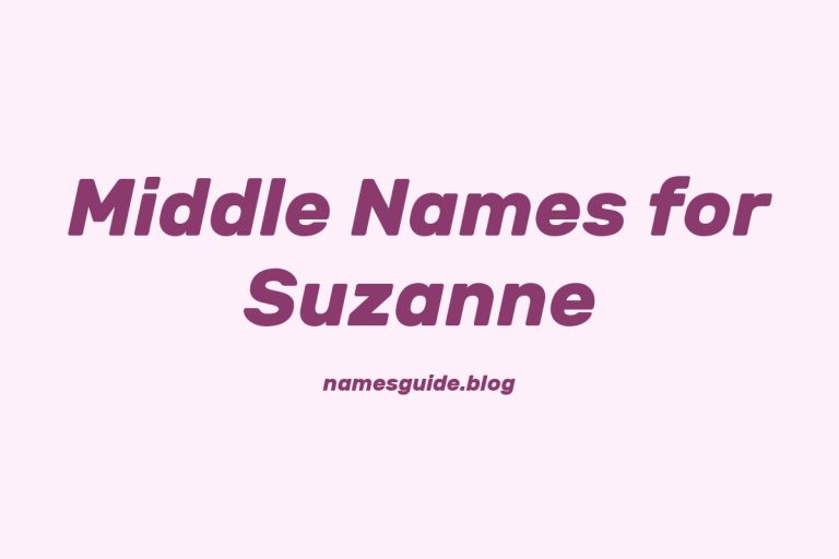 74+ Beautiful Middle Names for Suzanne: Find the Perfect Match
