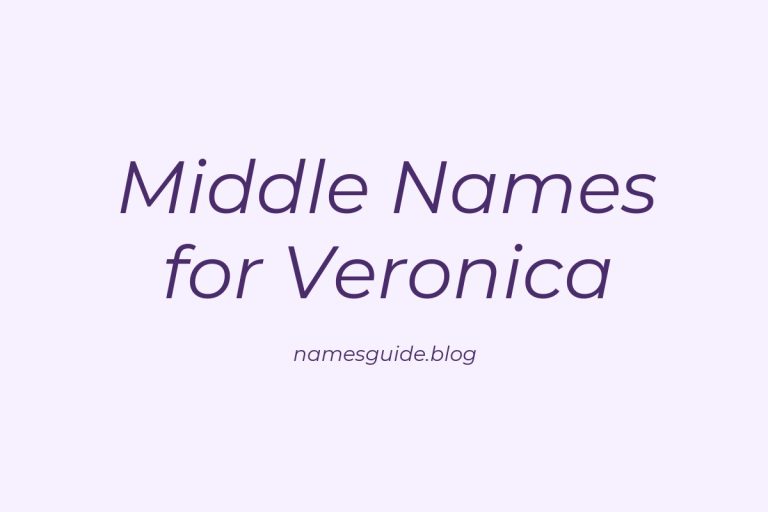 72+ Beautiful Middle Names for Veronica