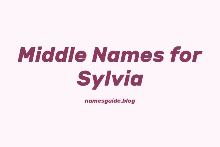 60+ Beautiful Middle Names for Sylvia