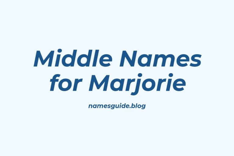 55+ Middle Names for Marjorie: Find the Perfect Fit