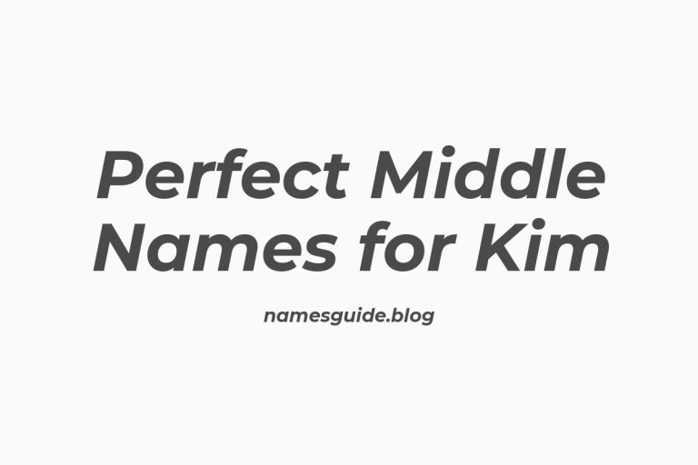 53+ Perfect Middle Names for Kim: Find the Ideal Match