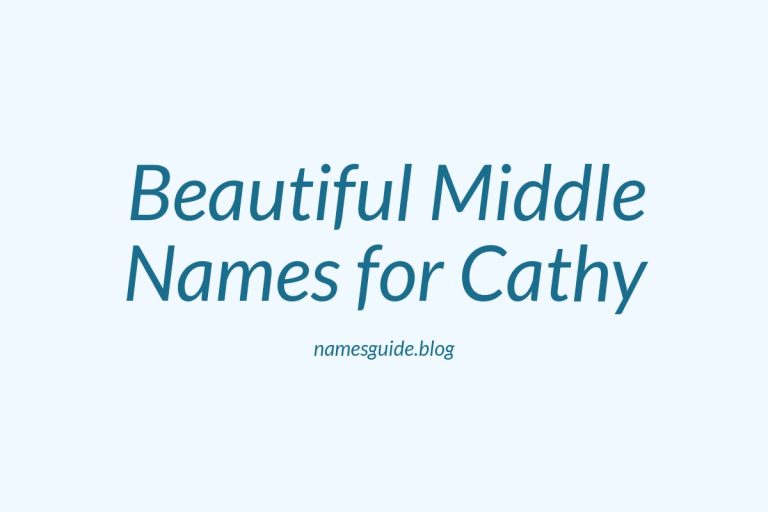 70+ Beautiful Middle Names for Cathy: Find the Perfect Match