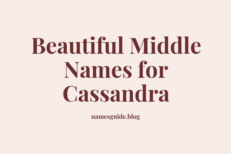 46+ Beautiful Middle Names for Cassandra