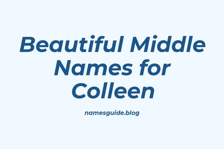 74+ Beautiful Middle Names for Colleen: Find the Perfect Match