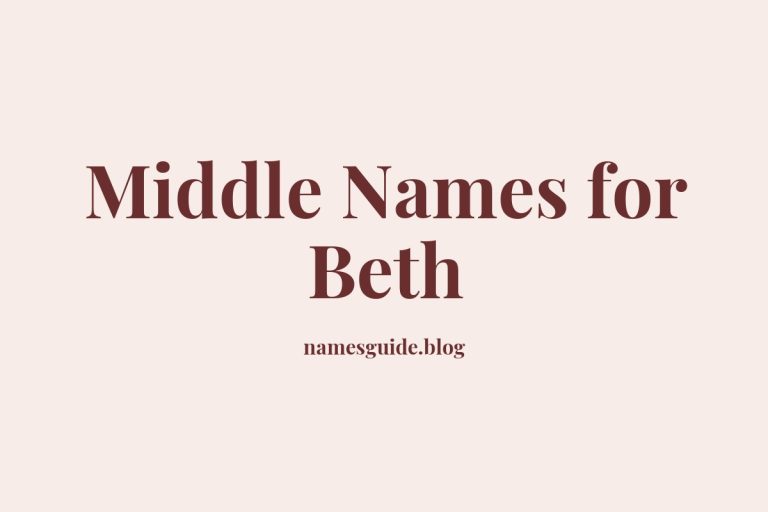 72+ Middle Names for Beth: The Ultimate Guide