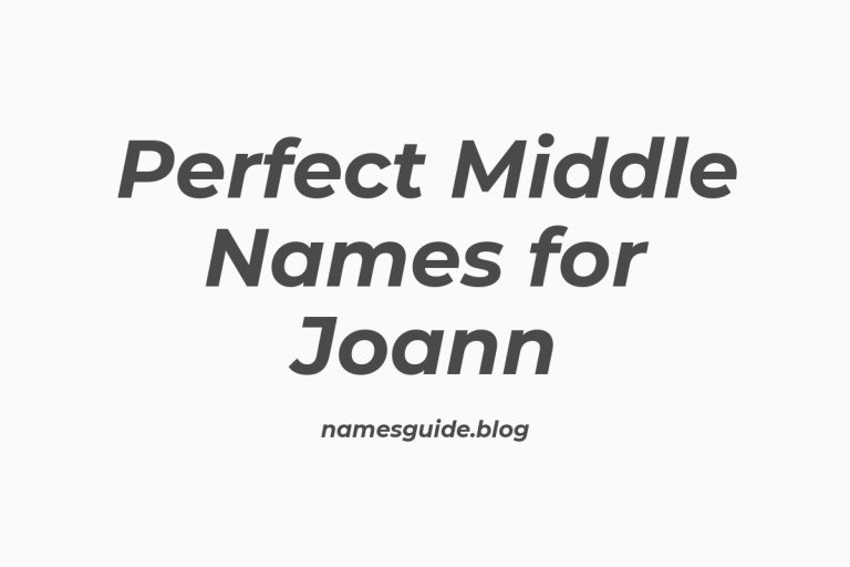37+ Perfect Middle Names for Joann