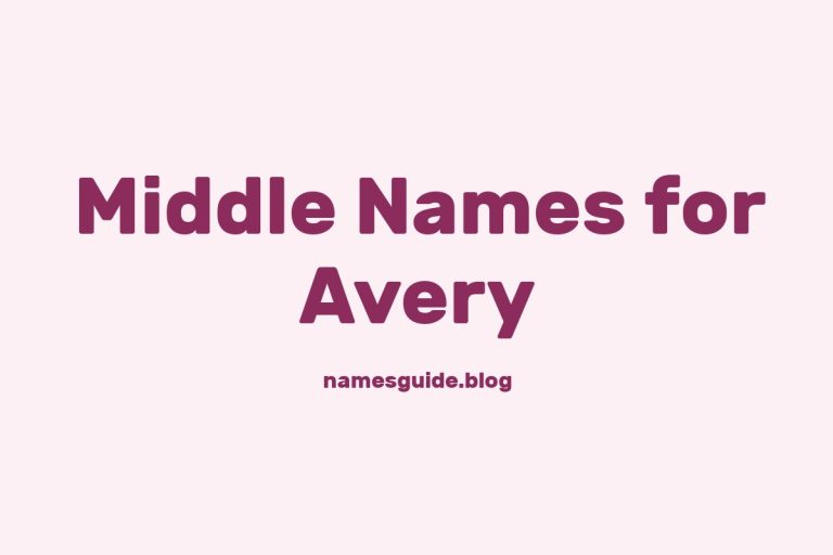 81+ Middle Names for Avery: The Ultimate Guide