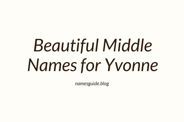 73+ Beautiful Middle Names for Yvonne: Find the Perfect Match