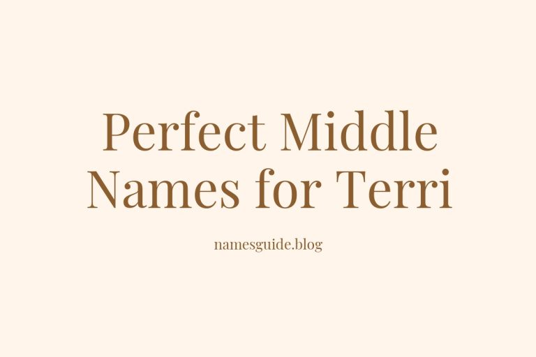 59+ Perfect Middle Names for Terri: Find the Ideal Match