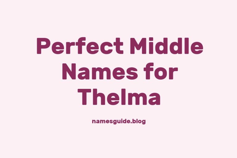 51+ Perfect Middle Names for Thelma