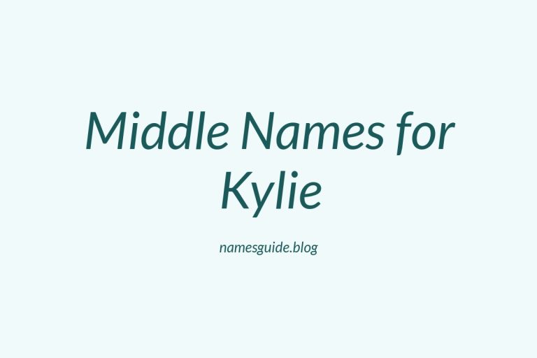 39+ Middle Names for Kylie: The Perfect Complement