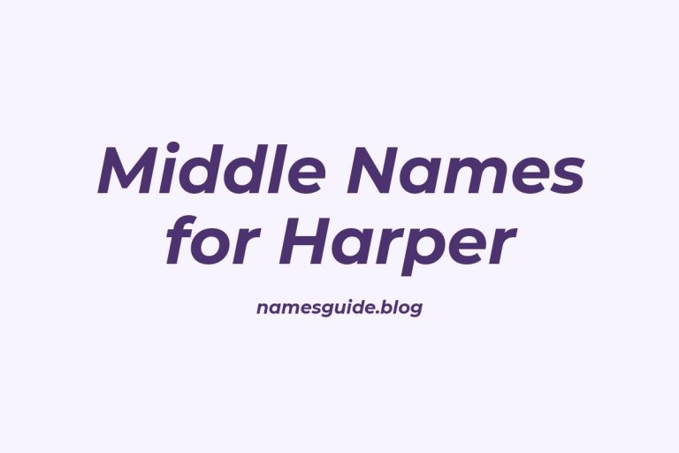59+ Middle Names for Harper: The Ultimate List