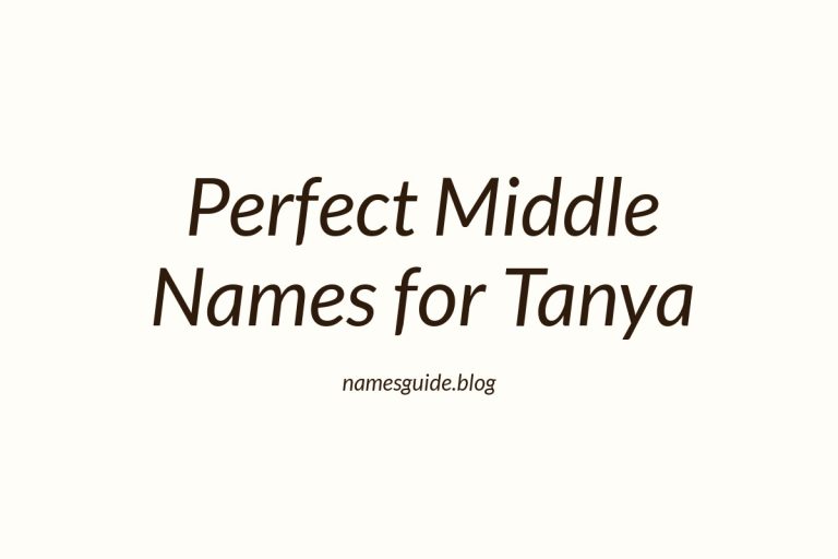 36+ Perfect Middle Names for Tanya: Find the Ideal Match