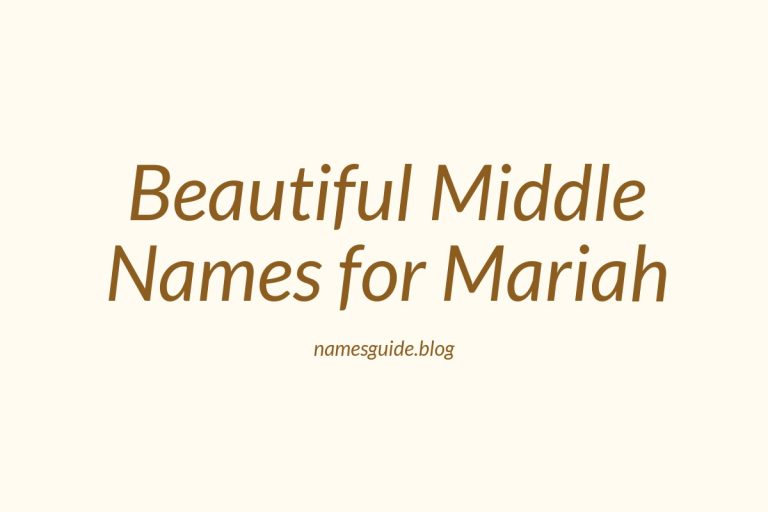 70+ Beautiful Middle Names for Mariah: Find the Perfect Match