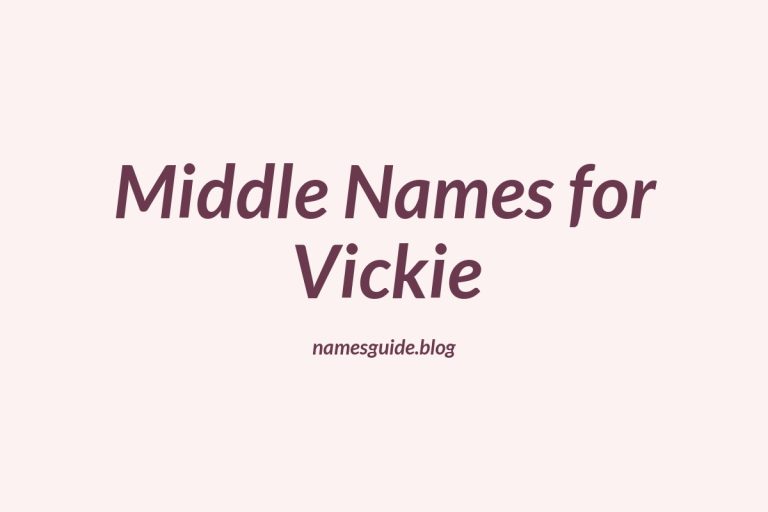 63+ Middle Names for Vickie: The Perfect Complement