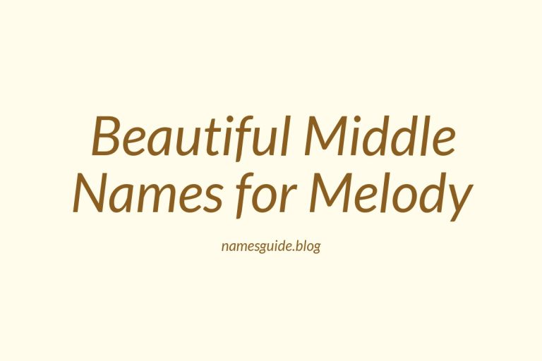 74+ Beautiful Middle Names for Melody: Find the Perfect Fit