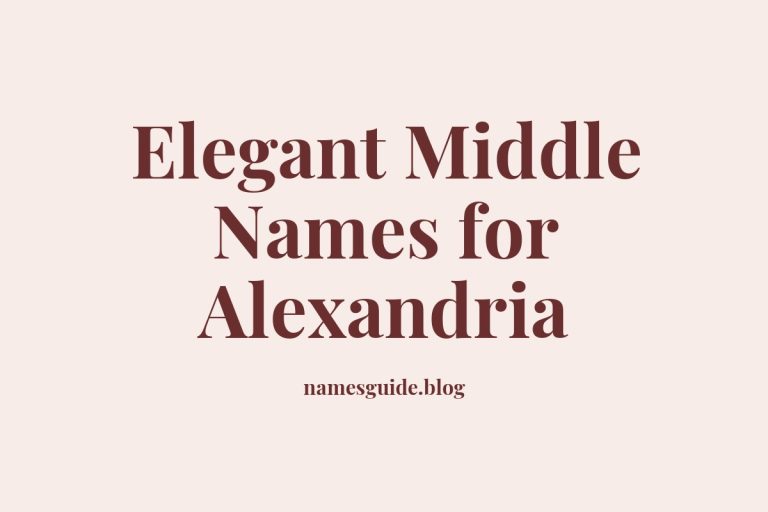 50+ Elegant Middle Names for Alexandria: Find the Perfect Match