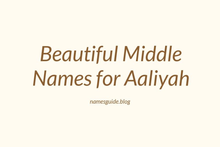 47+ Beautiful Middle Names for Aaliyah: Find the Perfect Match