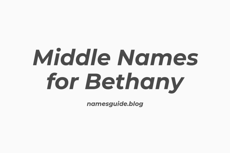 38+ Middle Names for Bethany: The Perfect Complement