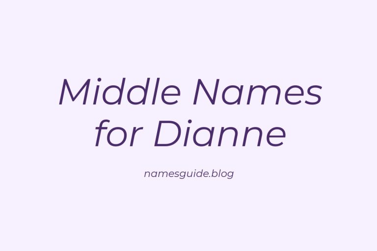 65+ Middle Names for Dianne: The Perfect Complement