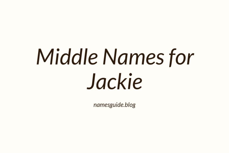 74+ Middle Names for Jackie: The Ultimate Guide
