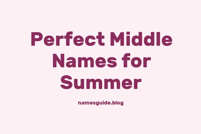 50+ Perfect Middle Names for a Summer Baby Girl