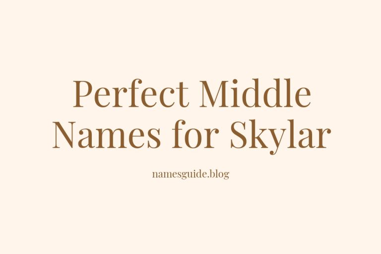 48+ Perfect Middle Names for Skylar