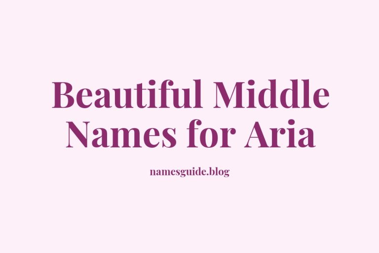 40+ Beautiful Middle Names for Aria: The Perfect Complement