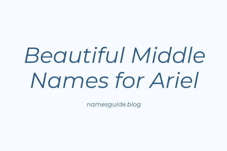 43+ Beautiful Middle Names for Ariel