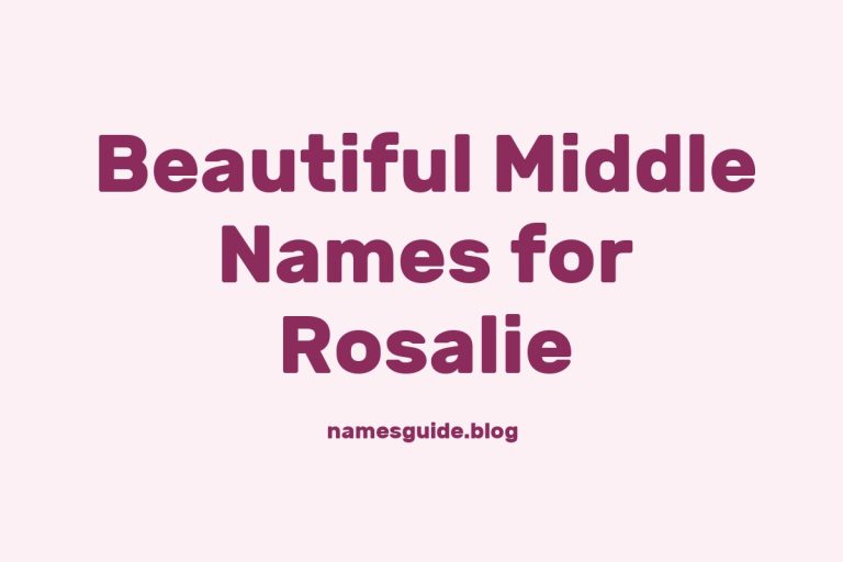 55+ Beautiful Middle Names for Rosalie: Find the Perfect Match