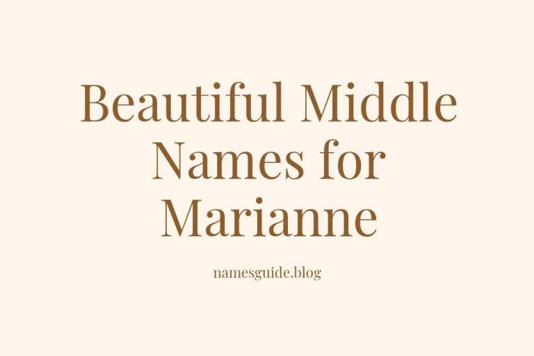70+ Beautiful Middle Names for Marianne: Find the Perfect Match