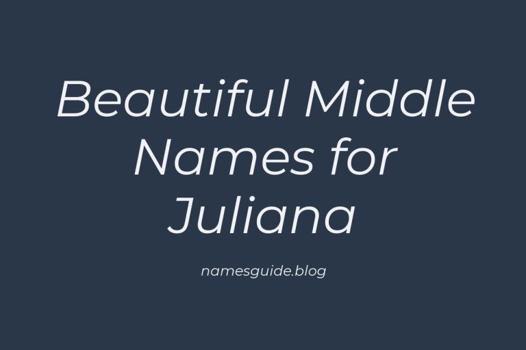 46+ Beautiful Middle Names for Juliana