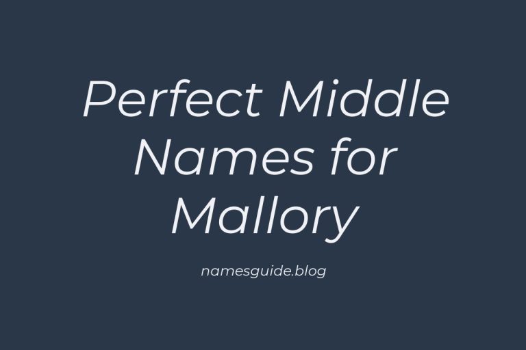 36+ Perfect Middle Names for Mallory