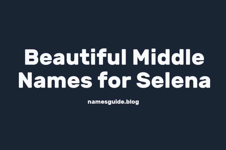 70+ Beautiful Middle Names for Selena: Find the Perfect Match