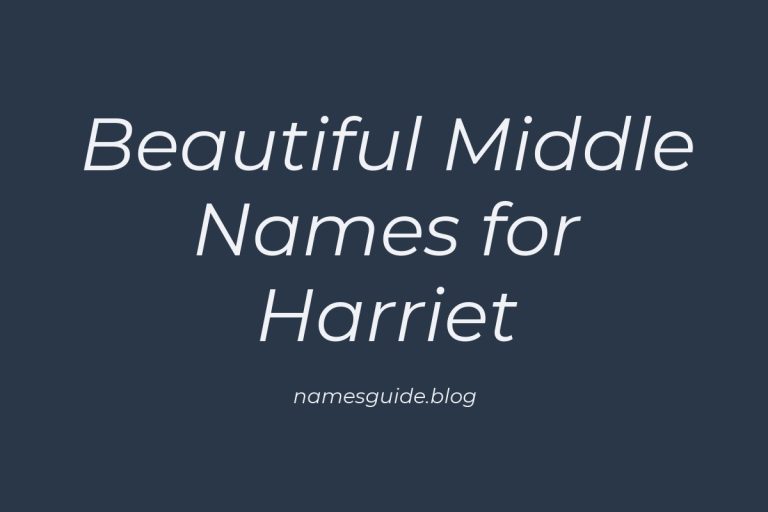 67+ Beautiful Middle Names for Harriet: Find the Perfect Match