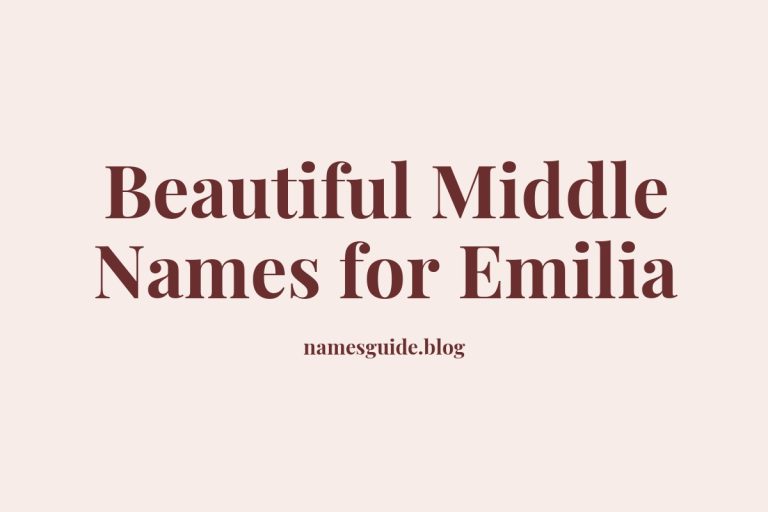 56+ Beautiful Middle Names for Emilia