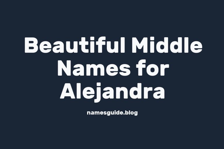 37+ Beautiful Middle Names for Alejandra