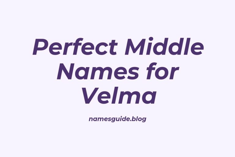64+ Perfect Middle Names for Velma