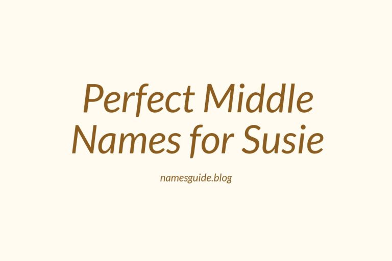 51+ Perfect Middle Names for Susie