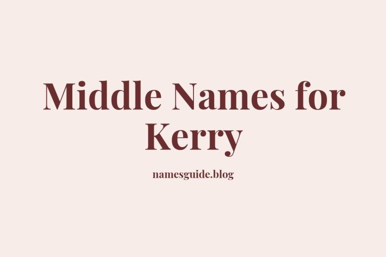 75+ Middle Names for Kerry: The Ultimate Guide