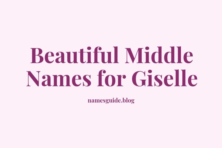 78+ Beautiful Middle Names for Giselle: Find the Perfect Match
