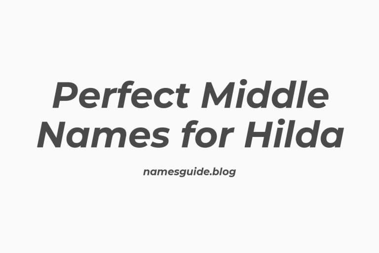 56+ Perfect Middle Names for Hilda: Find the Ideal Match