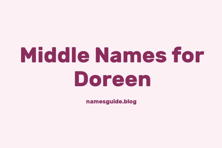 45+ Middle Names for Doreen: The Perfect Complement